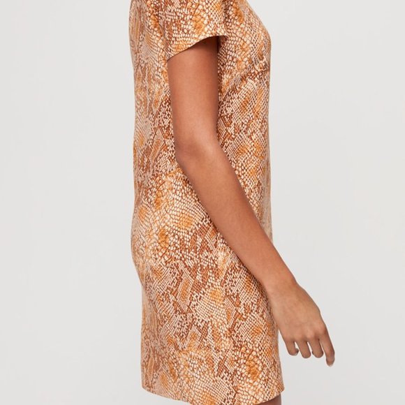 ARITZIA BABATON SNAKE PRINT DRESS EUC - Picture 3 of 12